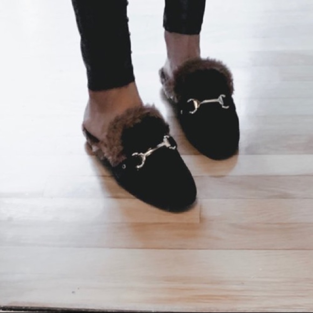 Fur mules